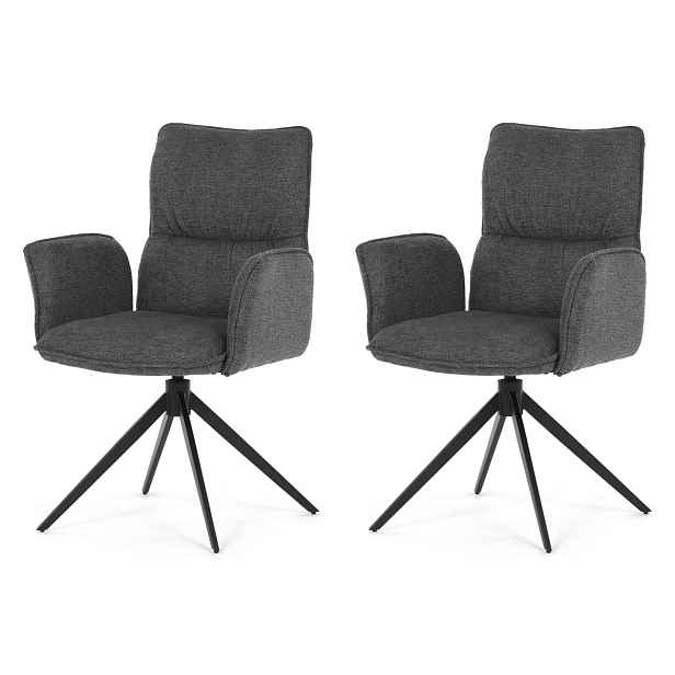 Sada jídelních židlí DCH-D1328 GREY2, 2 ks