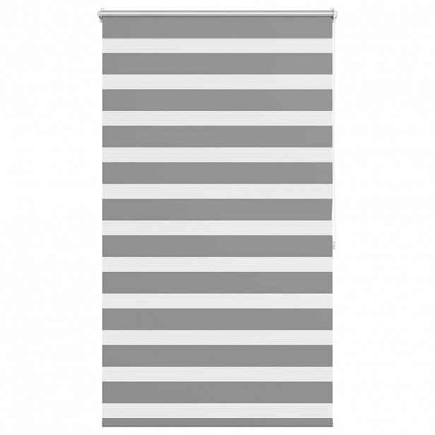 vidaXL Zebrová roleta 100,9 x 175 cm, šířka látky 96,7 cm, šedá
