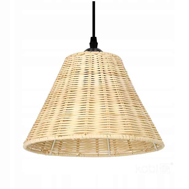 Závěsná lampa boho ratanová kuželová 1xE27 60W Boho Ronda Kobi