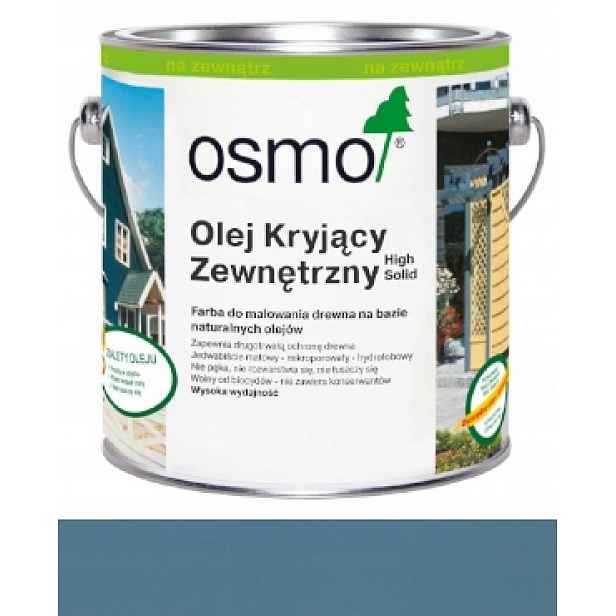 Osmo 2507 2,5L Vnější krycí olej na dřevo Modrý holub