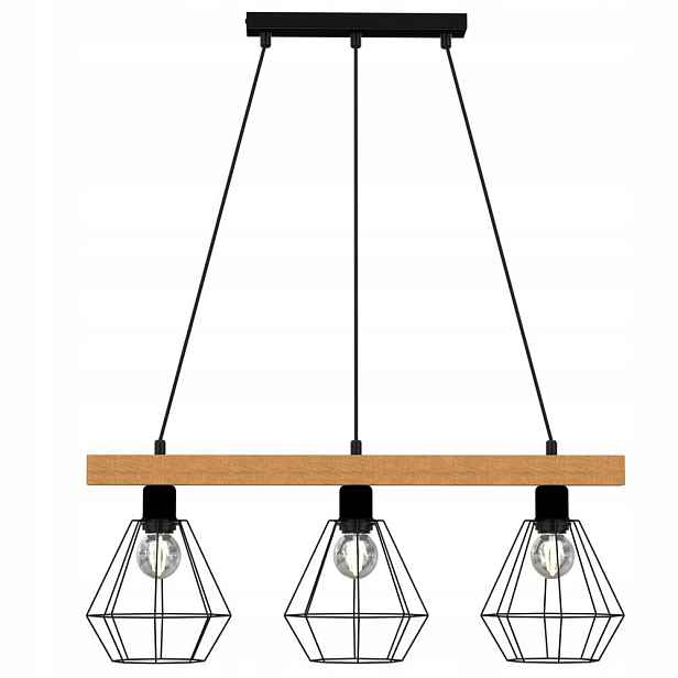 Trojitá závěsná lampa na liště Vastra 4103 Luminex