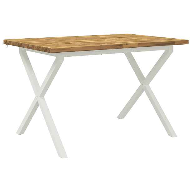 vidaXL Čtvercový jídelní stůl 120 x 80 x 75 cm Masivní akátové dřevo