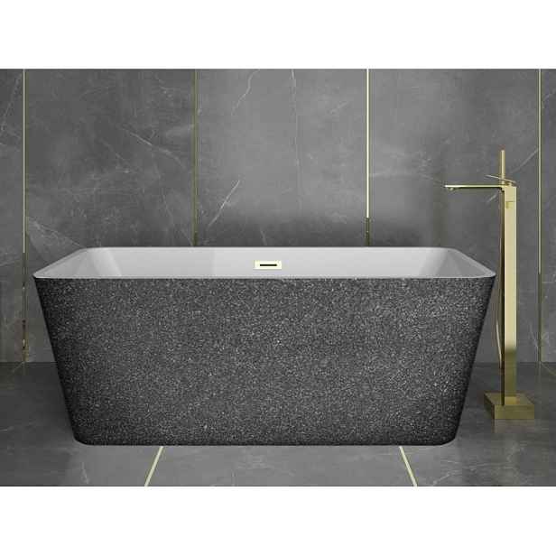 BESCO Olsen Spa  EVITA VANEVITA160GG3 - Volně stojící vana EVITA Glam - grafitová