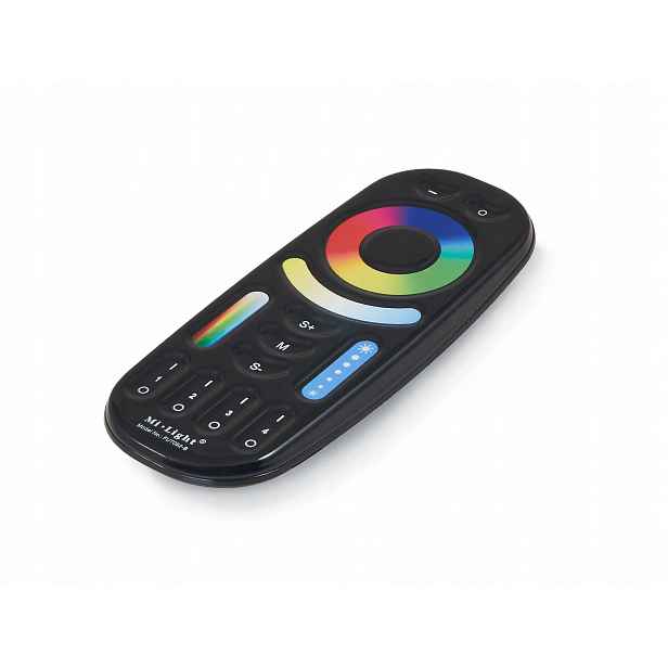 Dálkový Ovladač Mi-Light FUT092B Rgb Rgbw 4-zónový dotykový černý 2.4GHz Rf Led