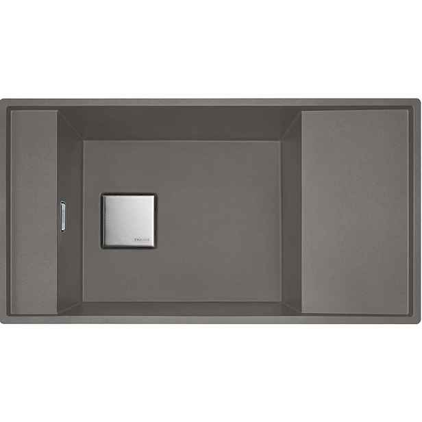 Franke Fresno - Fragranitový dřez FSG 211/111, 86x46 cm, šedý kámen 135.0652.560