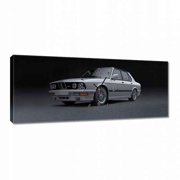 Nástěnné hodiny 100x40 Bmw M5 Žralok Klasika