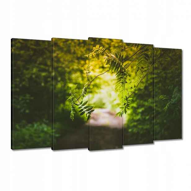 Obrazy 150x95 Zelené listy Listy