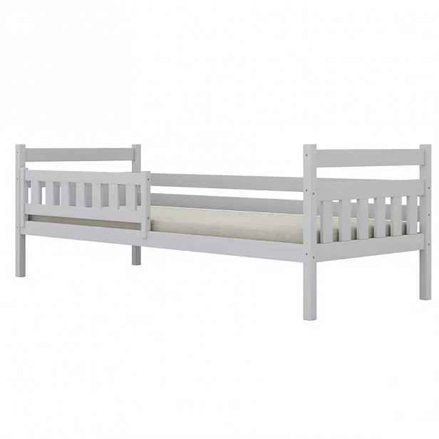 Postel Dawid standard + zábrana 80x160 bílá