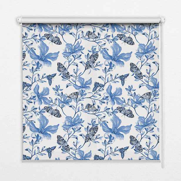 TULUP VNITŘNÍ roleta - okenní roleta - roleta - 60x140 cm - Modré motýly