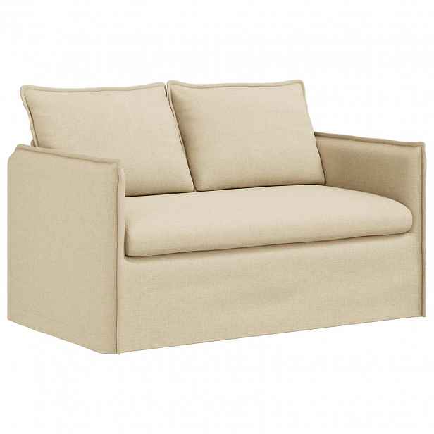 vidaXL Pohovka Krémová 136 x 82 x 85 cm textil