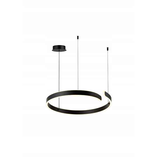 Závěsná Led lampa Rabalux Silnora Černá Kulatá 45W Variabilní barva