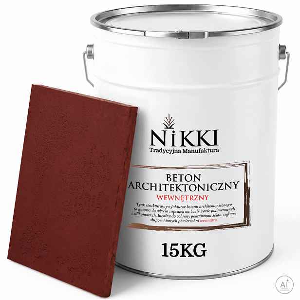 Dekorativní omítka se strukturou Betonu Vnitřní 15 kg Bordová H3110 Výkonná