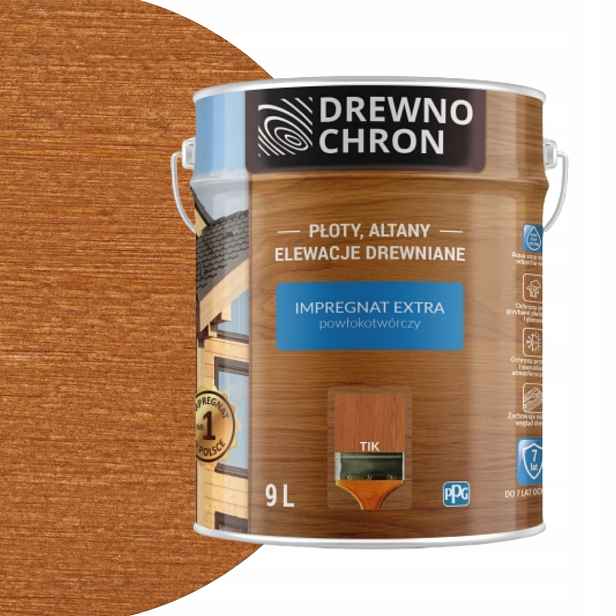 Drewnochron Impregnát Extra na dřevo 9L Tik