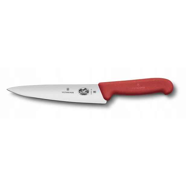 Nůž šéfkuchaře Victorinox Fibrox 25 cm červený 5.2001.25 Nsf
