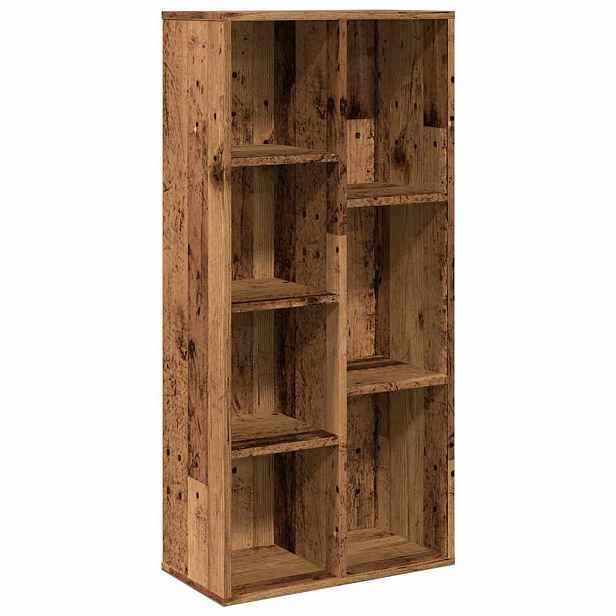 vidaXL Knihovna old wood 50 x 25 x 104 cm kompozitní dřevo