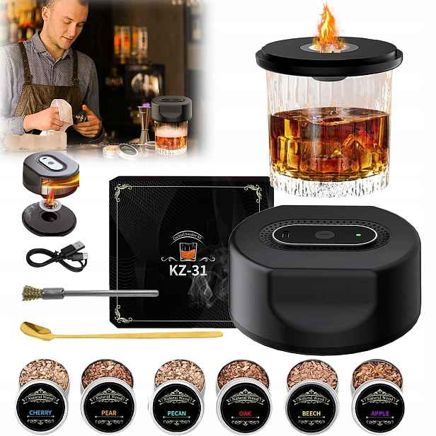 Automatický Bezplamenný Usb Set Pro Přípravu Whisky S Nářadím
