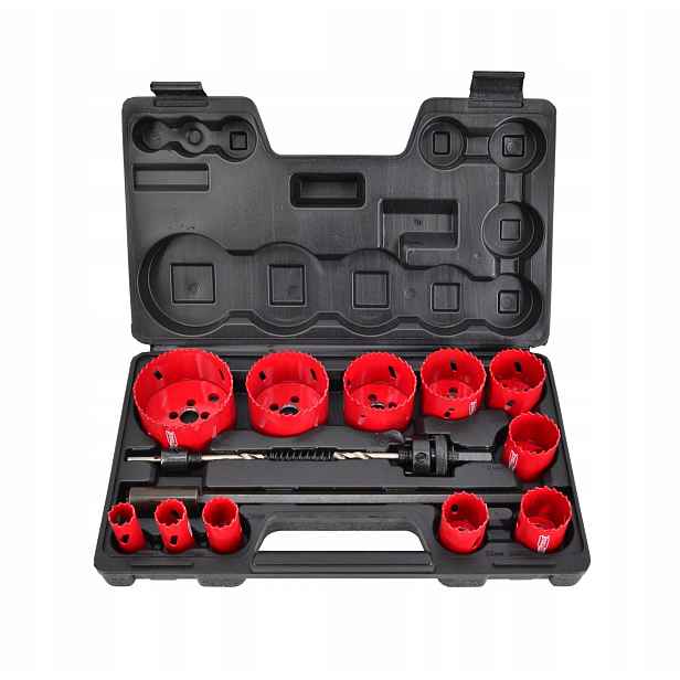 Awtools Komplet Bimetalových Děrovačů 15 dílů 19-76 mm AW49661