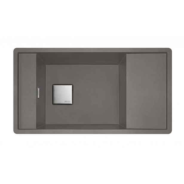 Franke Fresno - Fragranitový dřez FSG 611-88, 88x50 cm, šedý kámen 114.0651.013