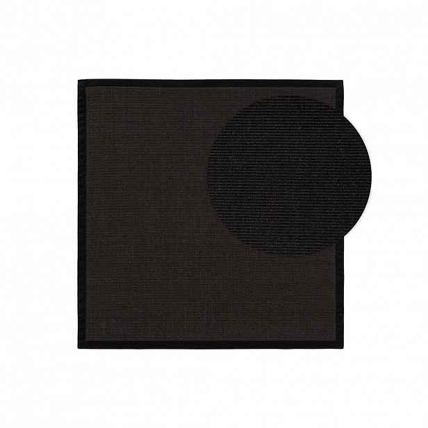 KUNSTLOFT SISAL koberec Sana Černá 200x200 cm