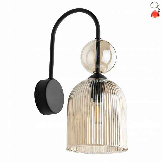 Nástěnné svítidlo Glamour Černý Kov 1xE14 Regulace výšky Tk Lighting