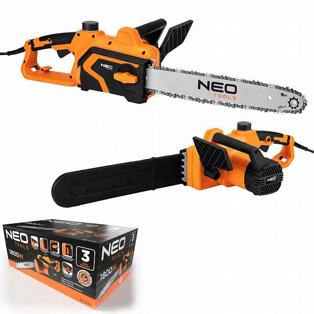 Řetězová pila 1800W s větví na dřevo vodící lišta 405 mm 230V Neo