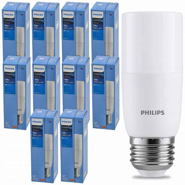 Žárovky Philips Led E27 9,5W 68W 950lm teplé 3000K CorePro 10x sada