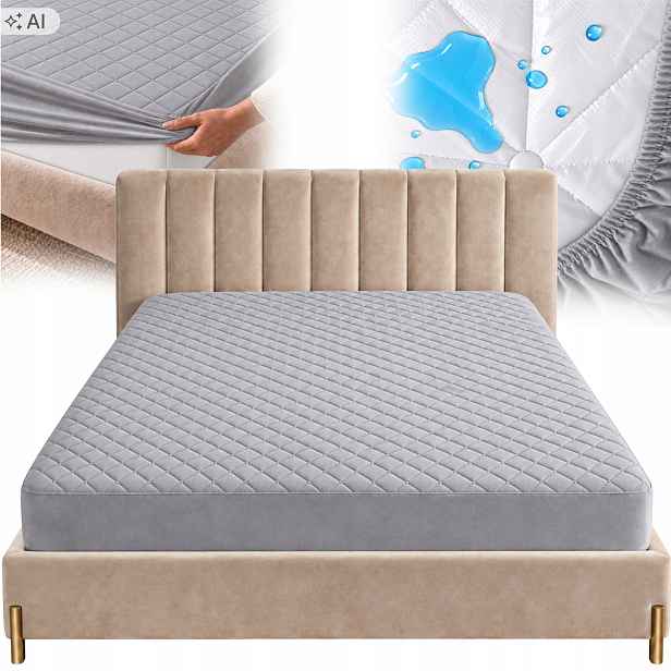 Chránič Na Matrace Prošívaný Potah Velur Voděodolný 160x200 Oeko Tex
