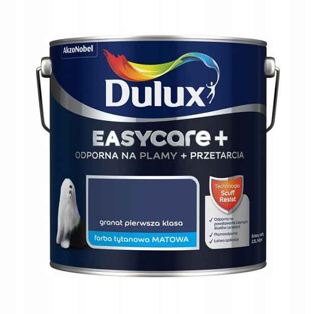 Dulux Barva Latexová Barva Easycare+ 2,5 L, Granátová, První Třída
