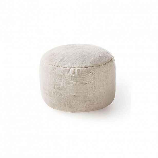 KUNSTLOFT POUF Nova Krémová 55x55x30 cm