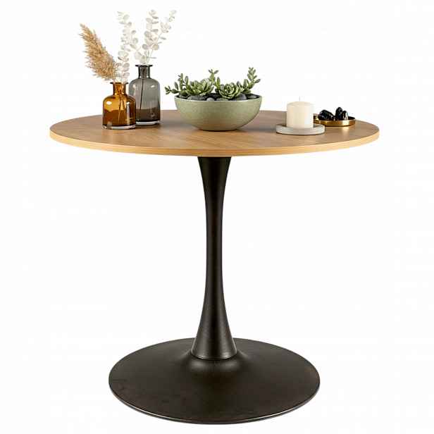 Skandinávský stůl Kulatý do jídelny Kuchyně 70 cm Moderní jídelní stůl
