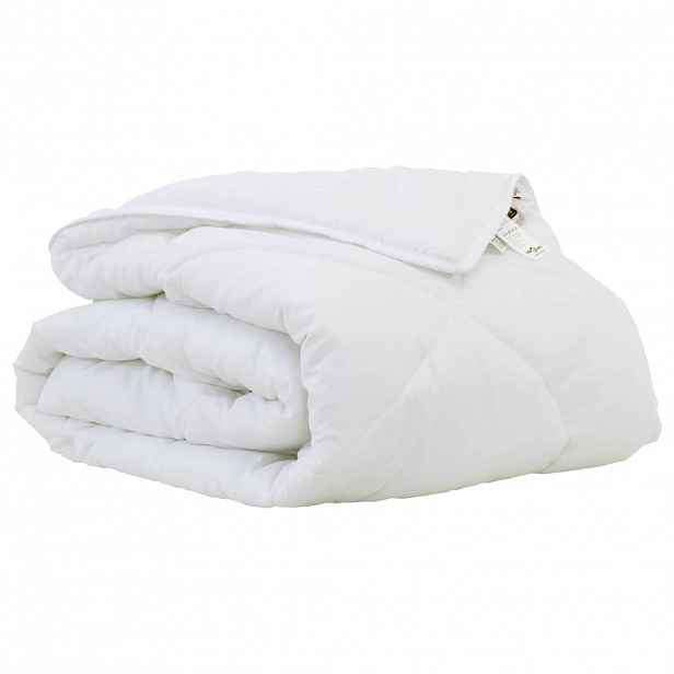 vidaXL Letní přikrývka 220 x 155 x 3 cm Léto Polyester Bílá Prodyšný