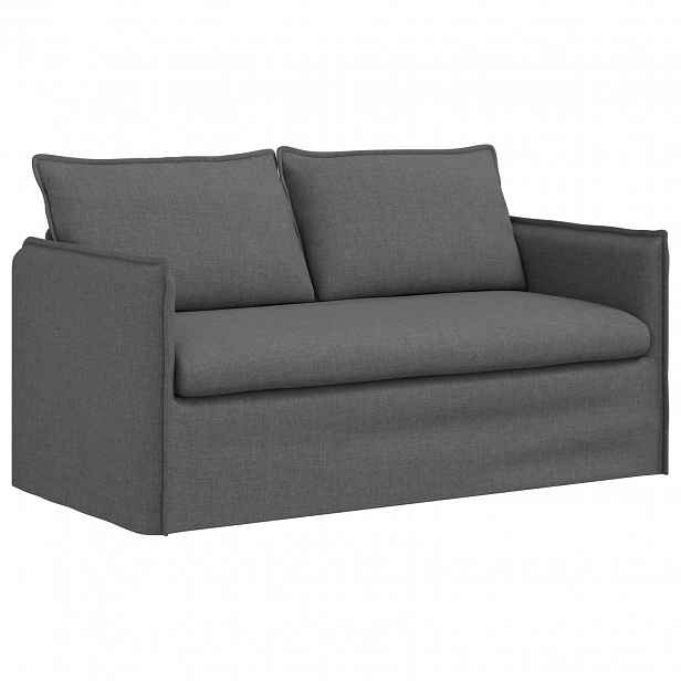 vidaXL Pohovka Tmavě šedá 156 x 82 x 85 cm textil