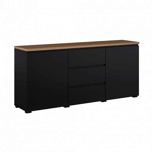 Petits-meubles SIDEBOARD Liko Černá a dřevěná
