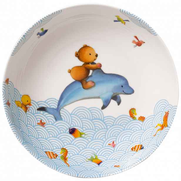 Villeroy & Boch Happy as a Bear dětský hluboký talíř, 19,5 cm