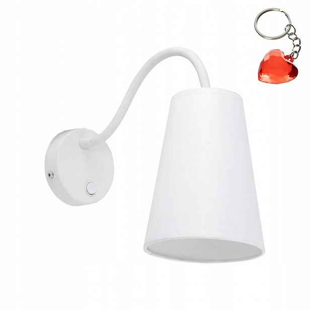 Nástěnná lampa Bílá Wire Kids E27 15W Metal Moderní Tk Lighting