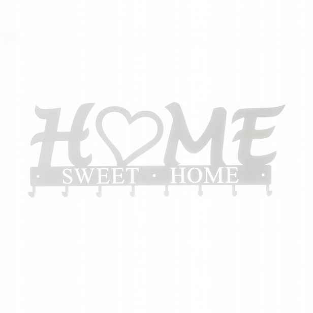 Nástěnný věšák Home Sweet Home 02 bílý