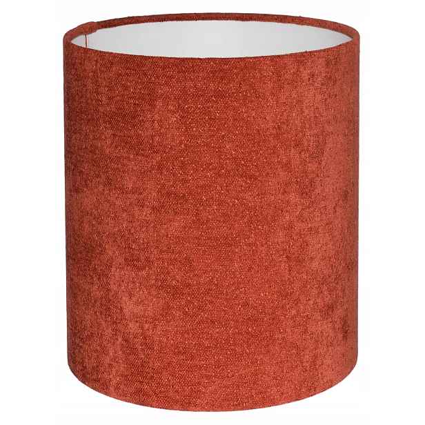 Stínidlo pro závěsnou stojací lampu Válec 13/15 cm E27 Červený Boucle Venosa