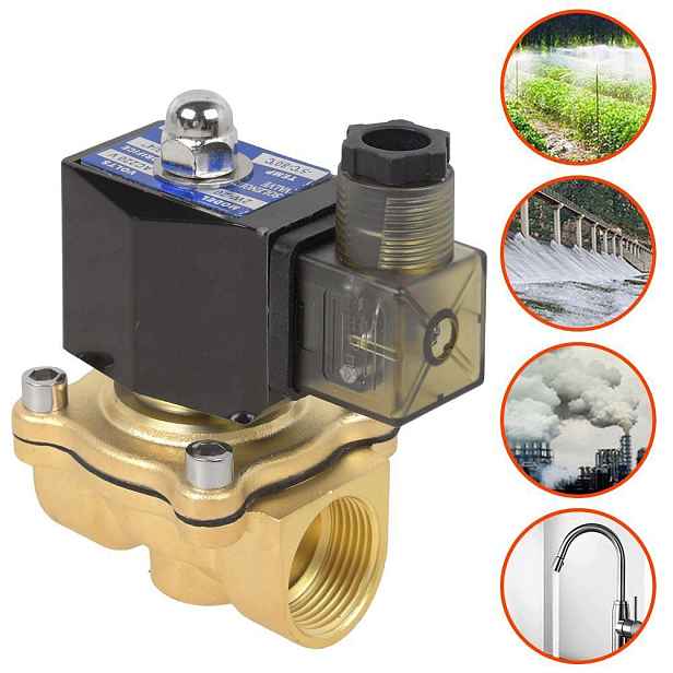 Mosazný Elektroventil Vodní Ventil Nc 3/4 Elektromagnetický Nc 230V