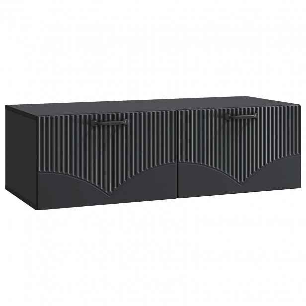 vidaXL Nástěnná TV skříň Černá 98 x 41 x 30 cm Kompozitní dřevo