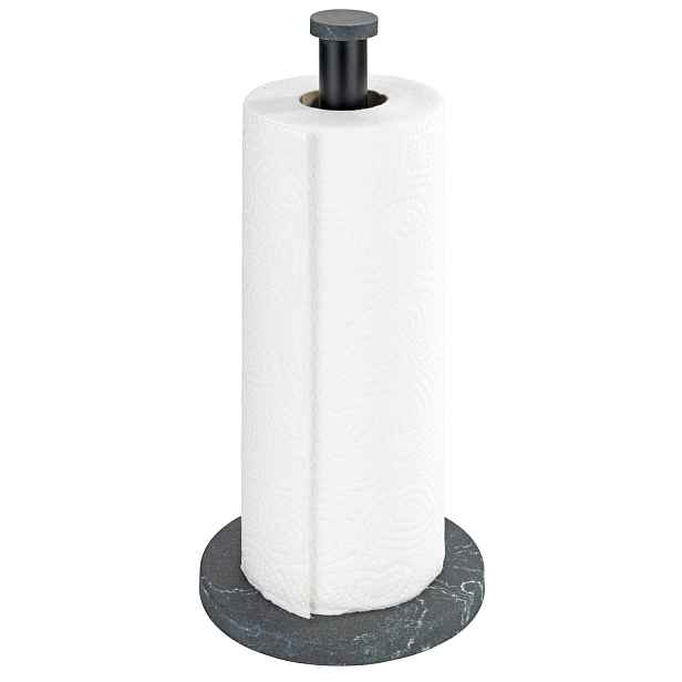 Kuchyňský Stojan Na Papírové Ručníky Kovový, Černý, 15 CM, 32 CM