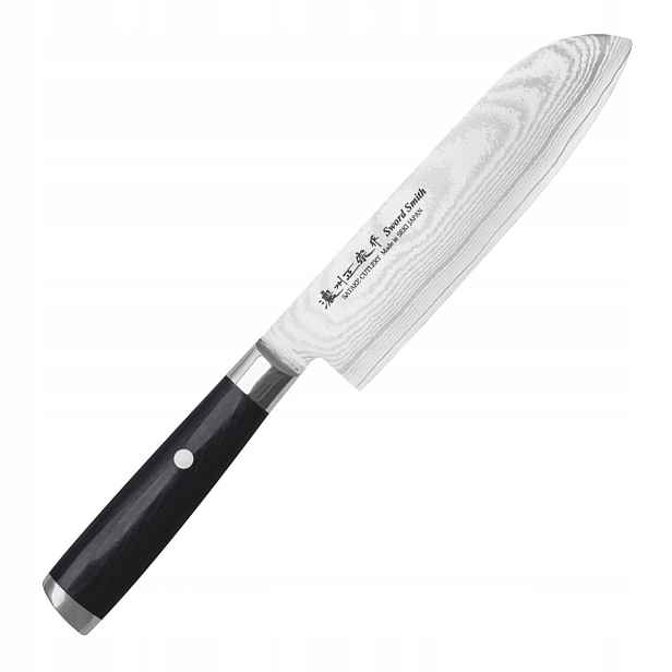 Satake Cutlery Mfg Damascus Nůž Santoku 17 cm