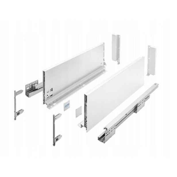 Šuplík Gtv Axis Pro Vysoká L450 H167 Bílá S Tlumením Dovírání Plný Výsuv 40 Kg
