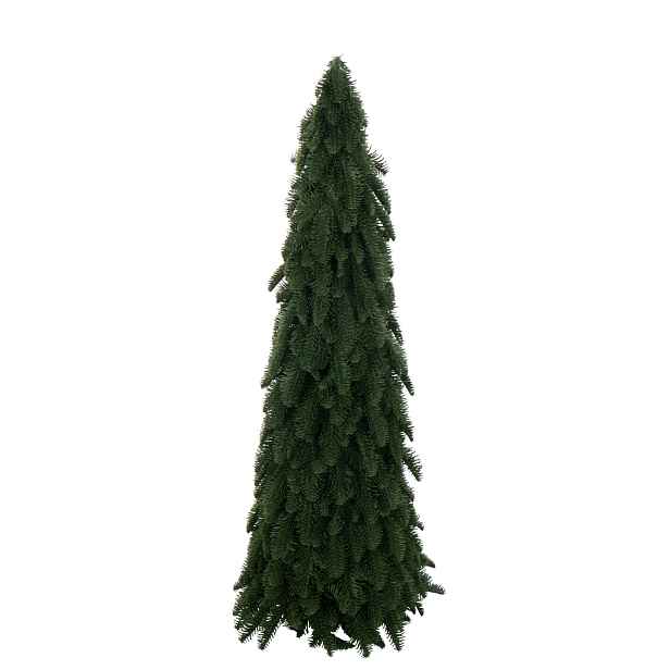 Umělý vánoční stromek s tmavě zelenými jehličkami velký – 28*28*95 cm J-Line by Jolipa