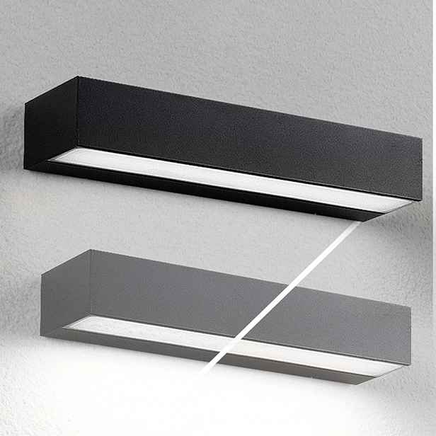 Led fasádní nástěnná lampa Venkovní IP65 20 cm Bílá Studená