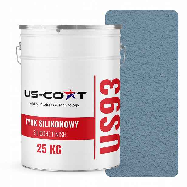 Silikonová Fasádní Omítka Modrá F126 25KG Beránek Granulace 2.0mm