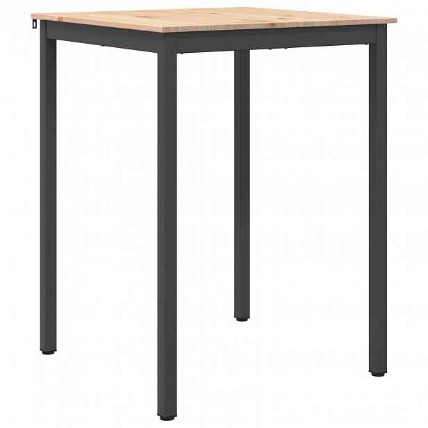 vidaXL Barový stůl 80 x 80 x 105 cm Masivní borové dřevo Přírodní