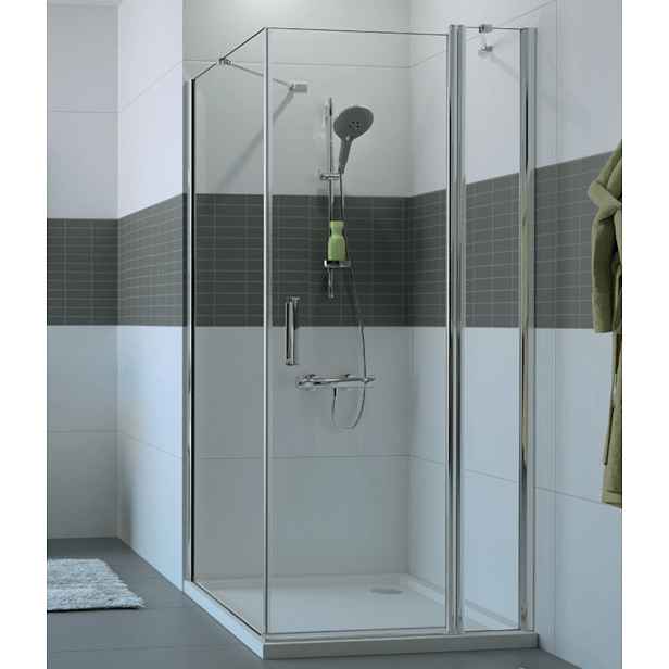 Sprchové dveře Huppe Classics 2 EasyEntry jednokřídlé 100 cm, čiré sklo, chrom profil