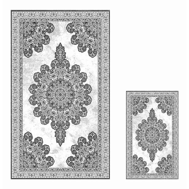 Šedé koupelnové předložky v sadě 2 ks 60x100 cm – Mila Home