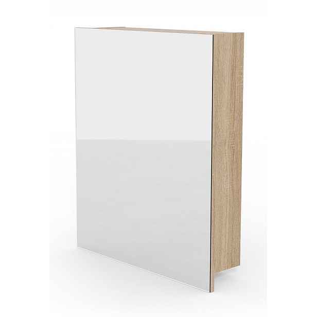 Koupelnová skříňka se zrcadlem Better Home, 50 x 60 x 14 cm, dub sonoma, 1 ks