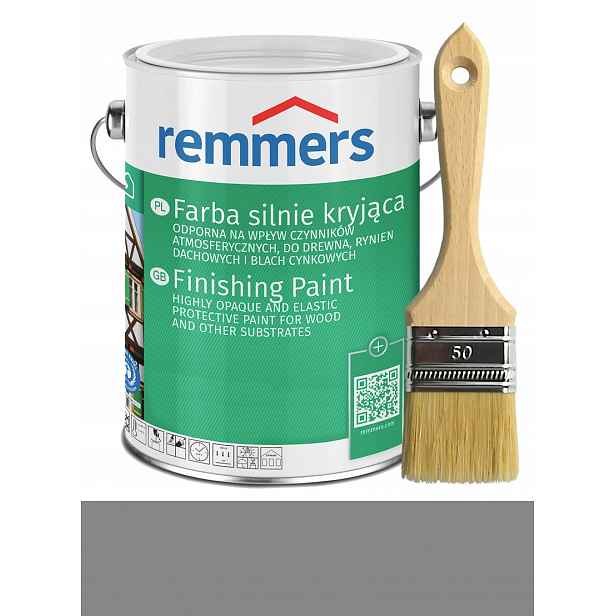 Remmers Deckfarbe barva na dřevo 5L Tmavě šedá